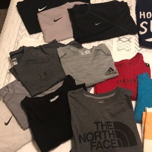 Nike, Under Armour, North Face, Adidas